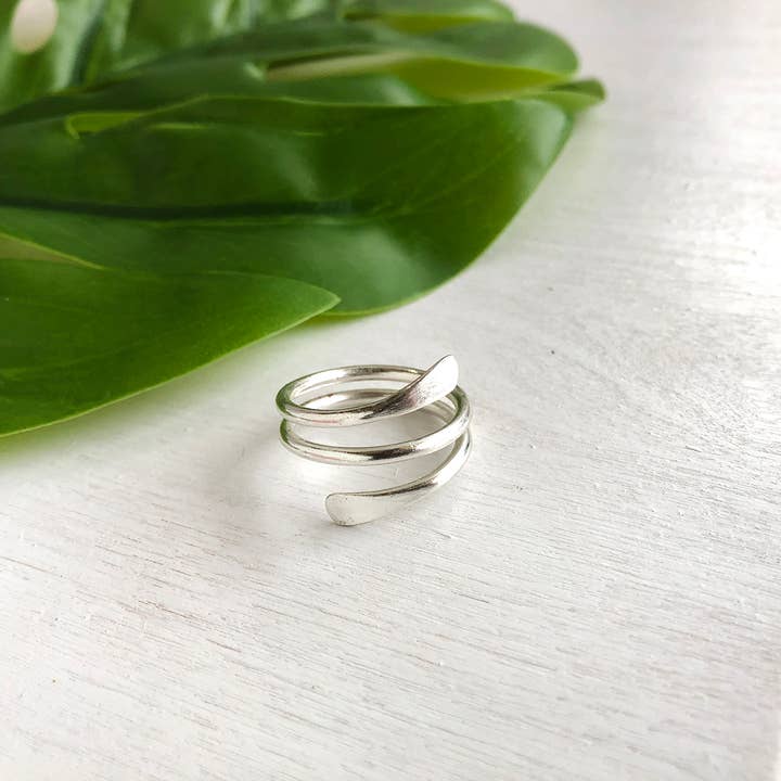WorldFinds - Wholesale Band/Stacked Ring - Coiled Wrap Ring - Silver