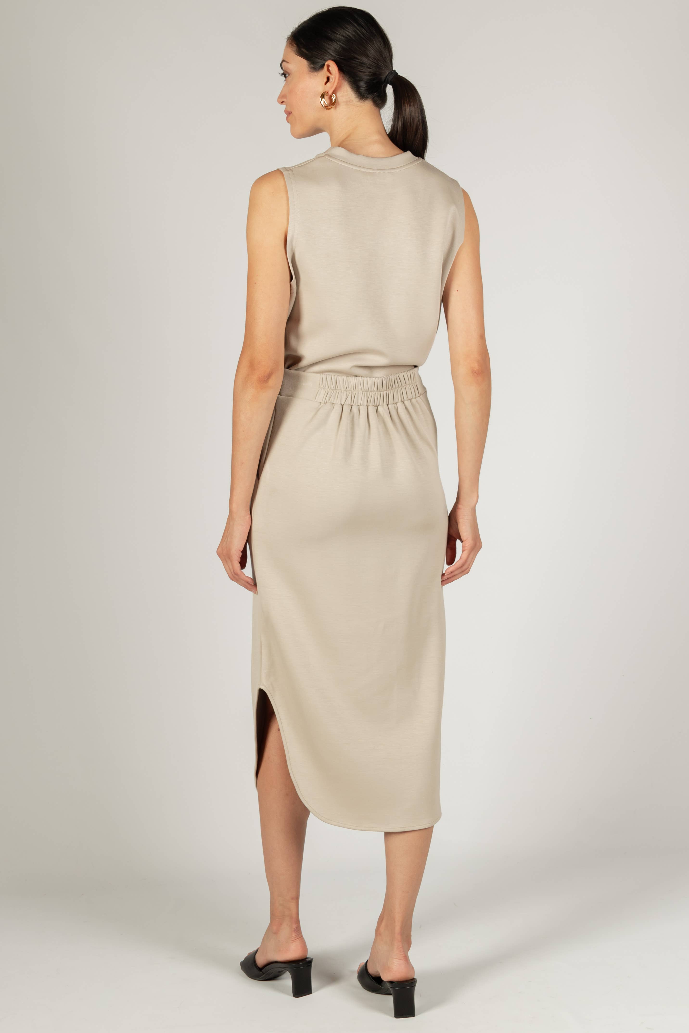 P. CILL - Vendita all'ingrosso Gonna - Donna - Gonna midi in modal Butter P. CILL30