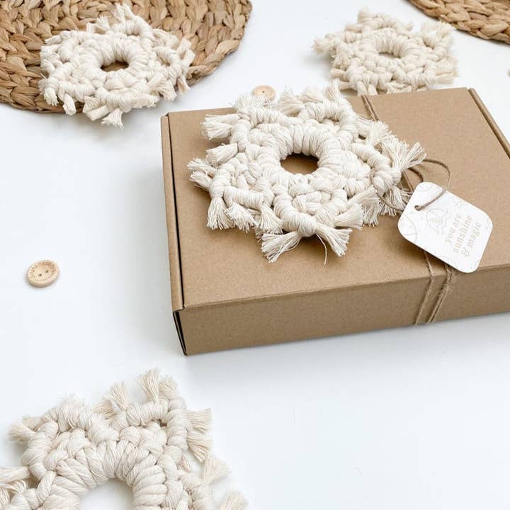 Boho Snowflake Ornaments for wholesale by Hello Soulshine