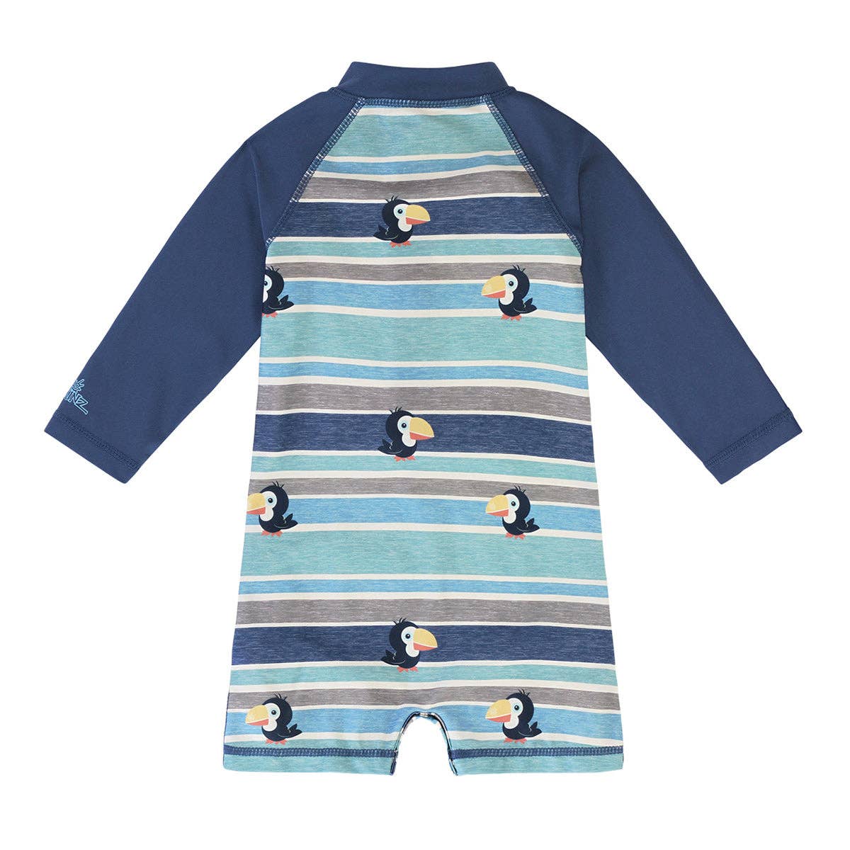 UV Skinz - Wholesale One Piece Swimsuit - Baby - Baby Boy's Long Sleeve Swim Romper3