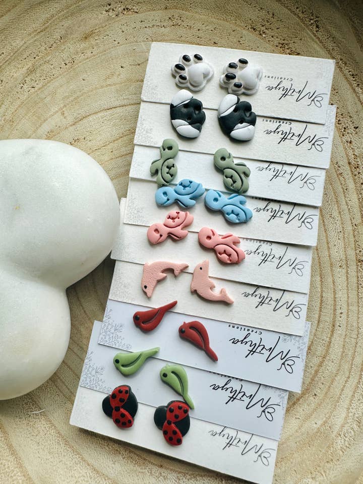 Birds And Animal Studs for wholesale by Mrithya Creations