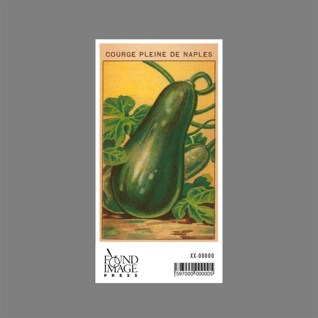 Found Image Press - Wholesale Sticker - Sticker GD-49 French Zucchini Seed Packet1