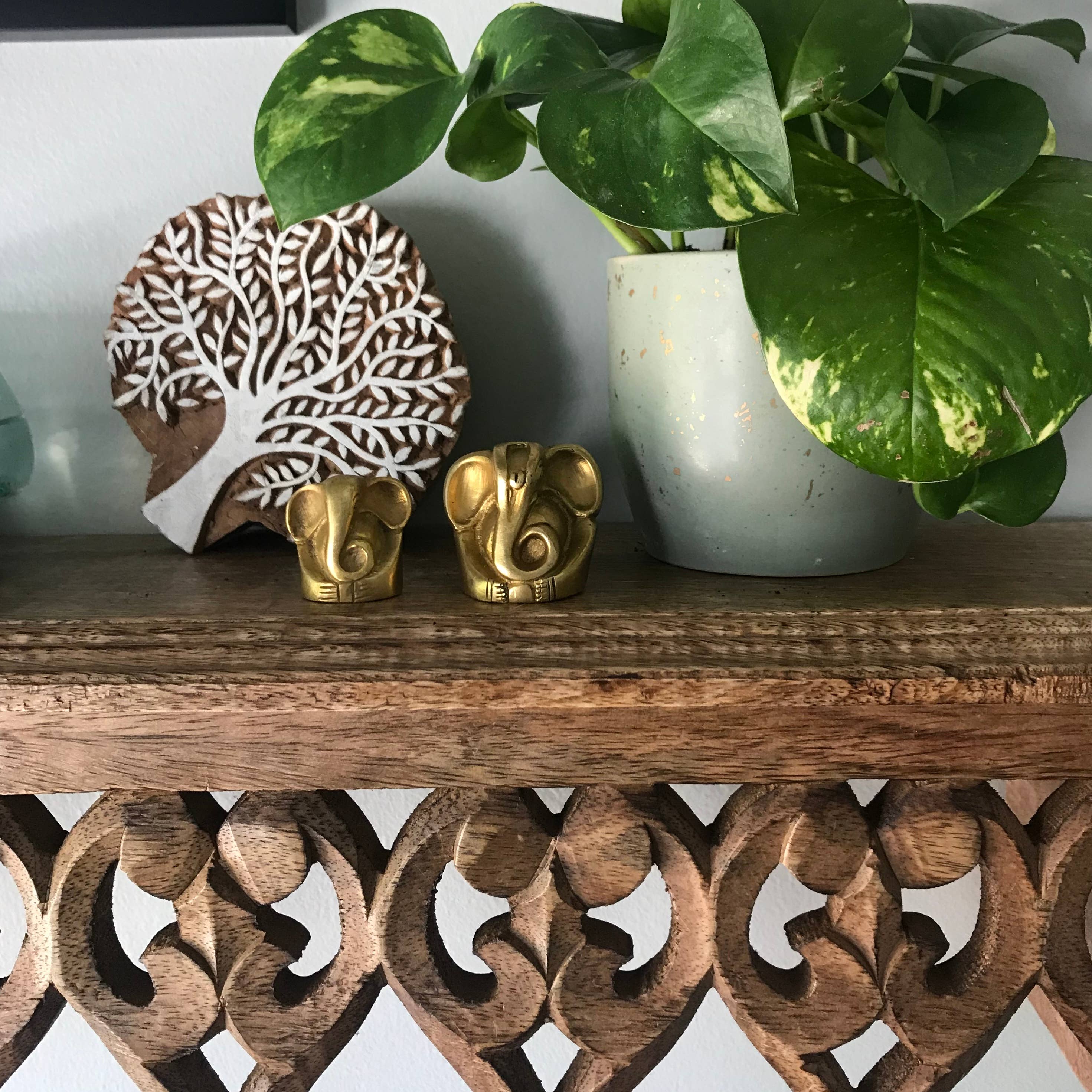 Baizaar - Venta al por mayor Figura decorativa - Figura de Ganesh de latón - ¡Gran regalo!1