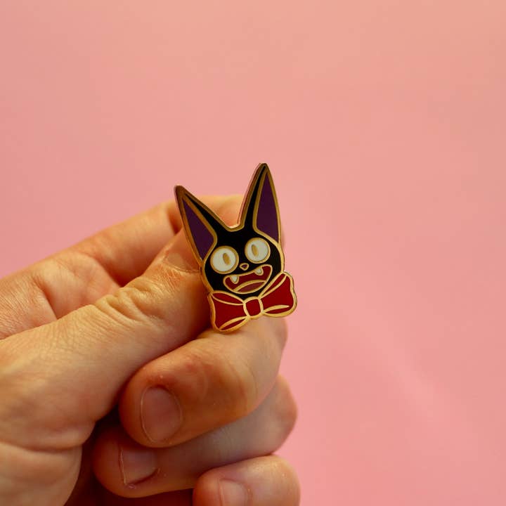 Cutie Cat Enamel Pin for wholesale by Boogie Bee