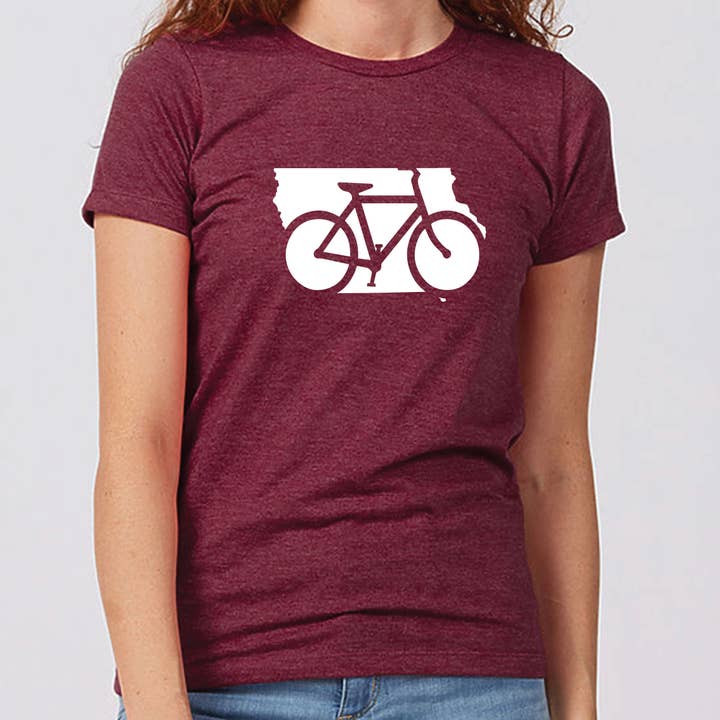 T-shirt Bike Iowa pour femme pour la vente par Iowa Awesome
