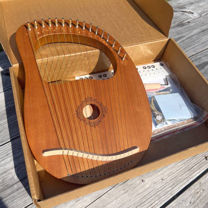 Gypsy Soul - Wholesale Musical Instrument - 16 Strings Lyre Harp With Box - 1 Pcs