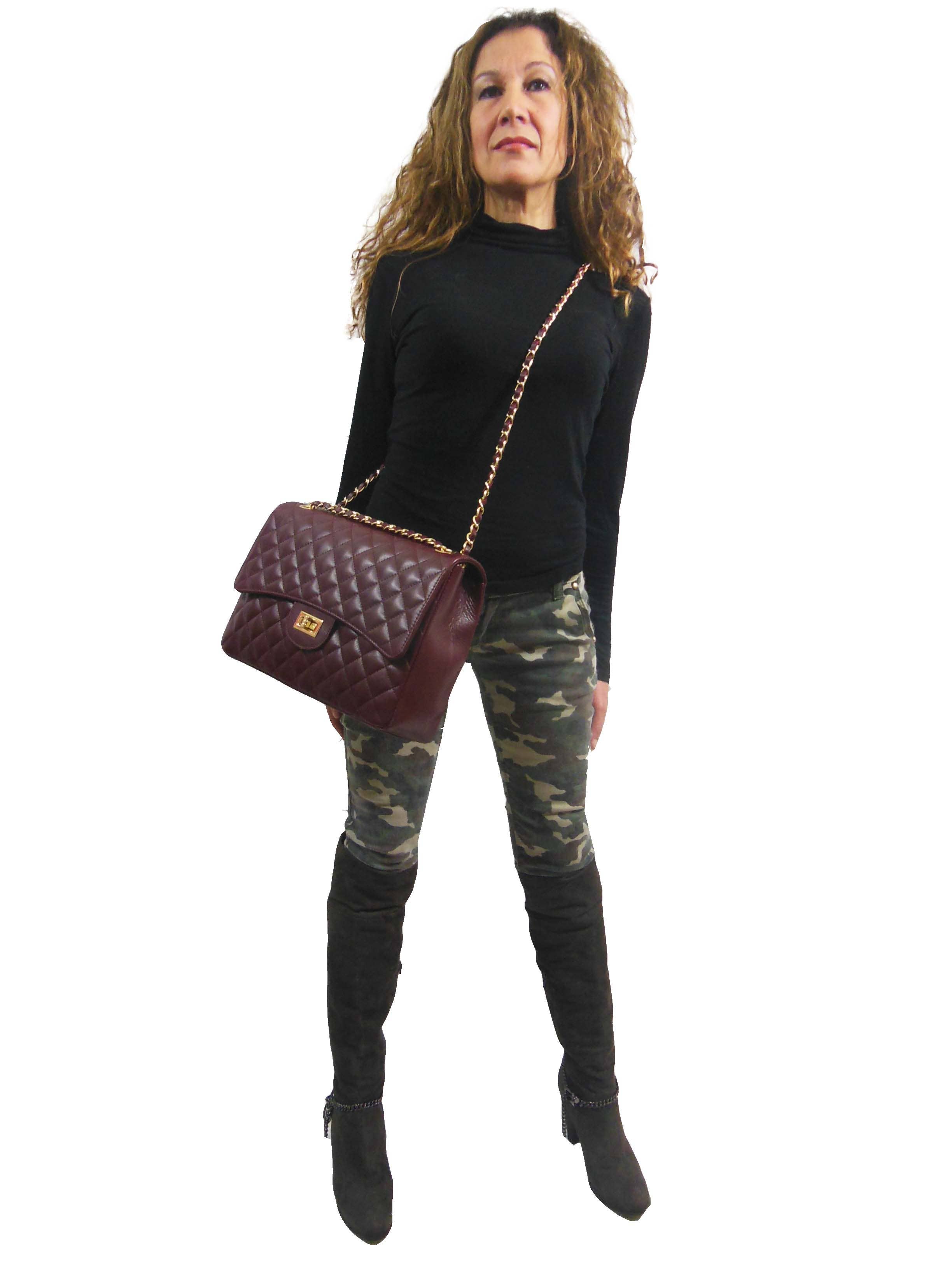 Canetti Roberto - Wholesale Shoulder Bag - Women's - QUILTED LEATHER SHOULDER BAG 12010