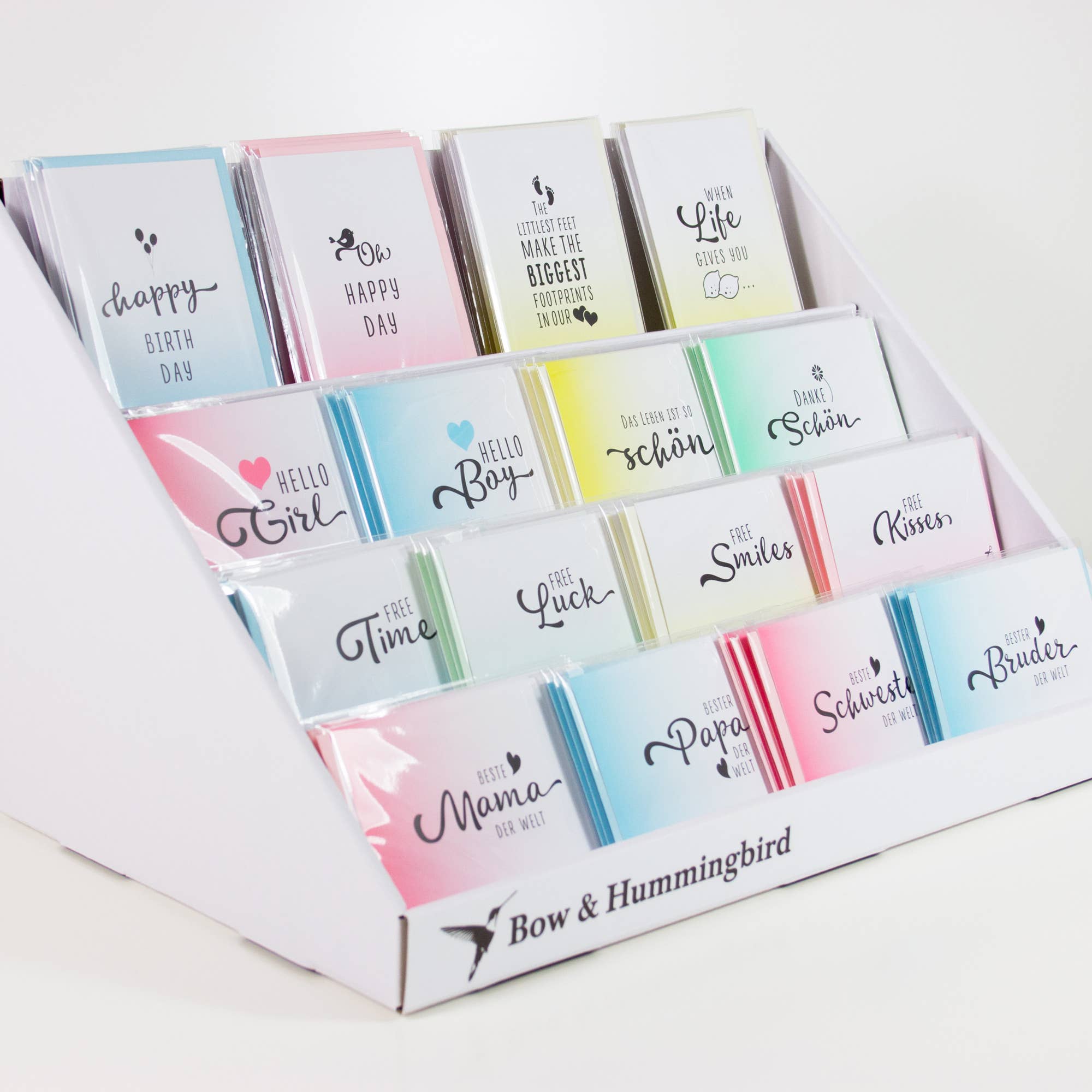 Bow & Hummingbird – wholesale Retailer display – Paper & novelty – Stand for pictures, postcards, etc.2