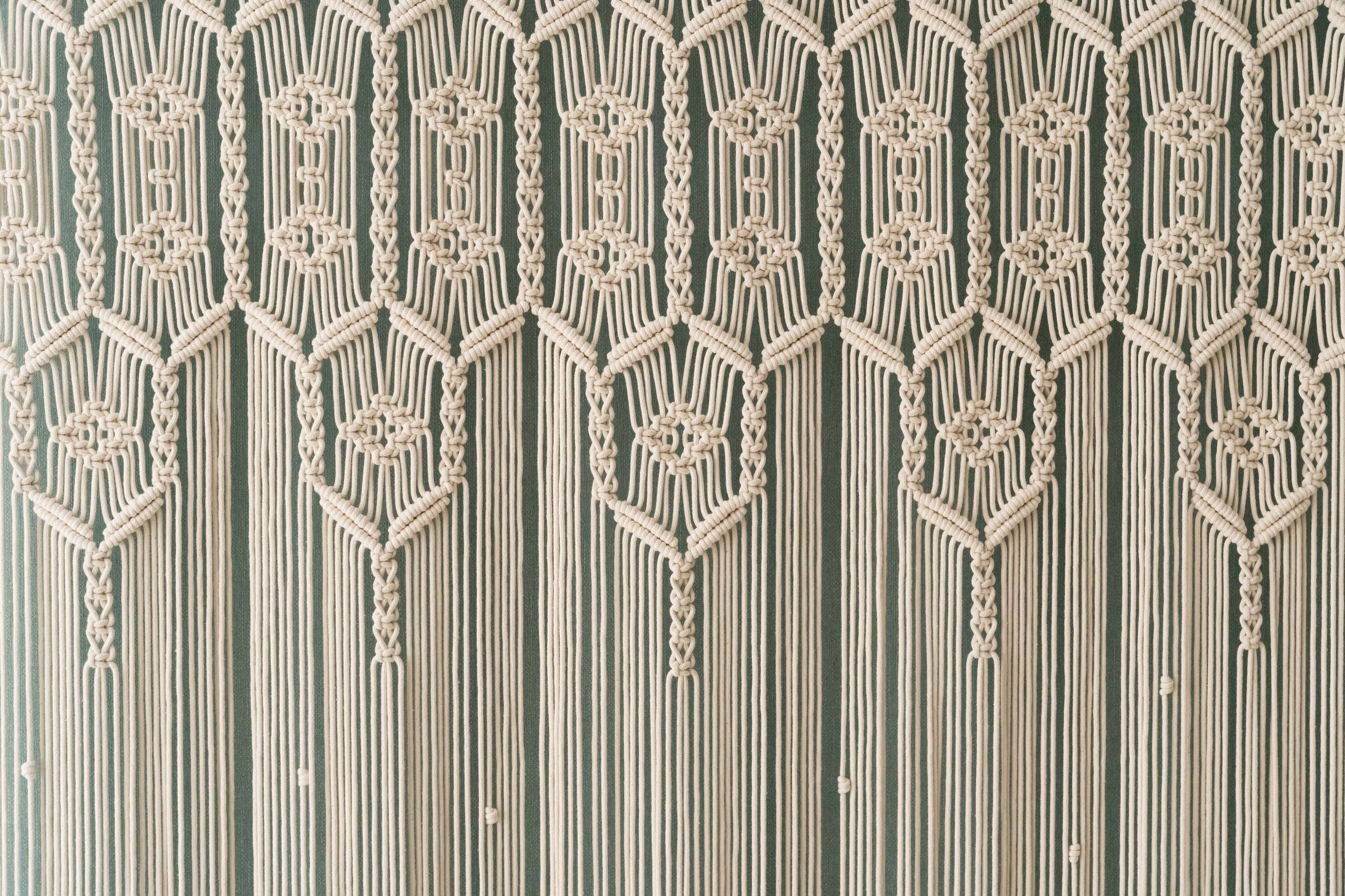 HeartCrafted - Vente Rideaux - Rideau moderne en macramé C294