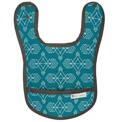 Nicki's Diapers Waterproof Bib - Compass Lagoon for wholesale by Nicki's Diapers (Planetwise Wholesale)