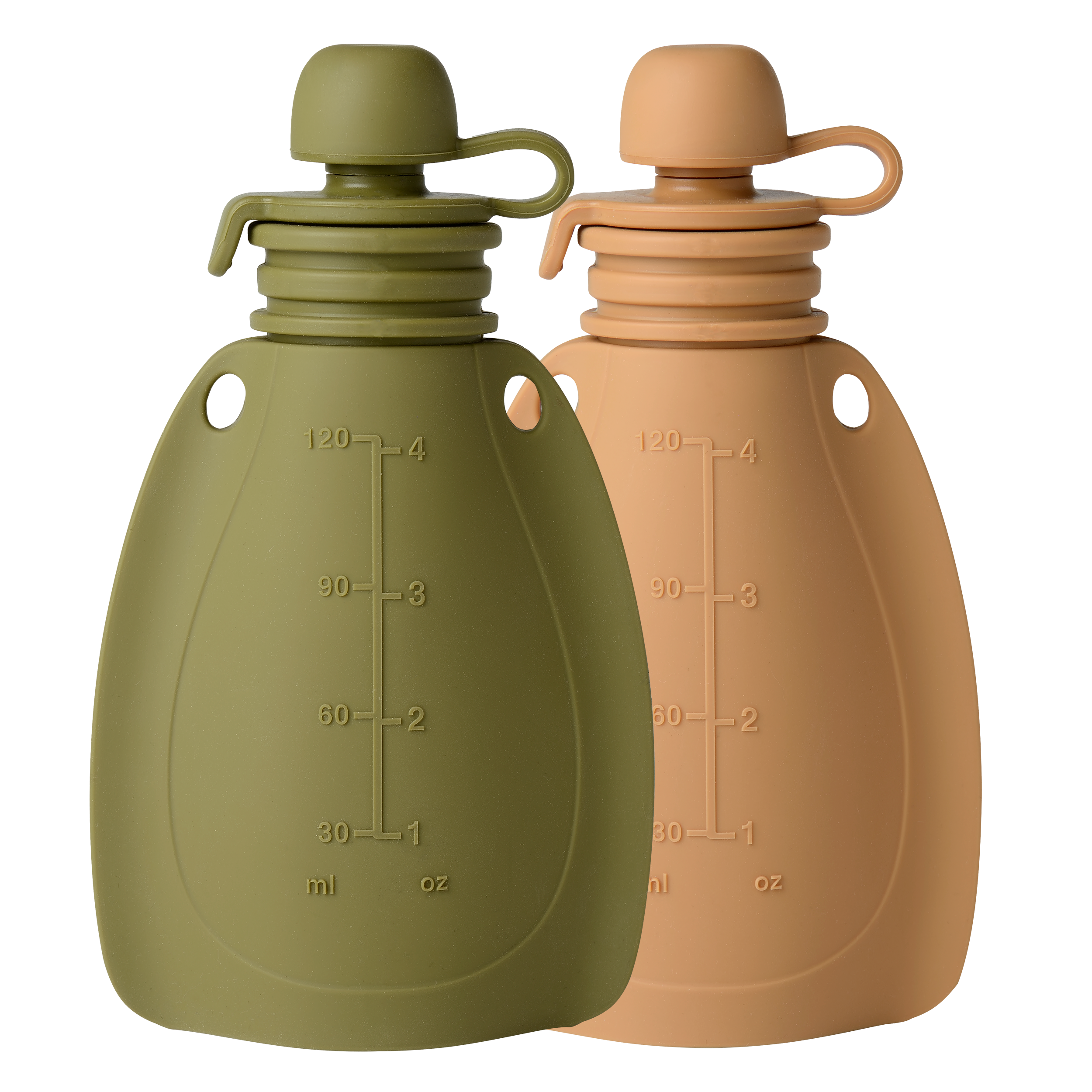 mininor - Vendita all'ingrosso Borraccia per succo/latte - Duo di sacchetti per frullati (Verde muschio/Capriolo)1