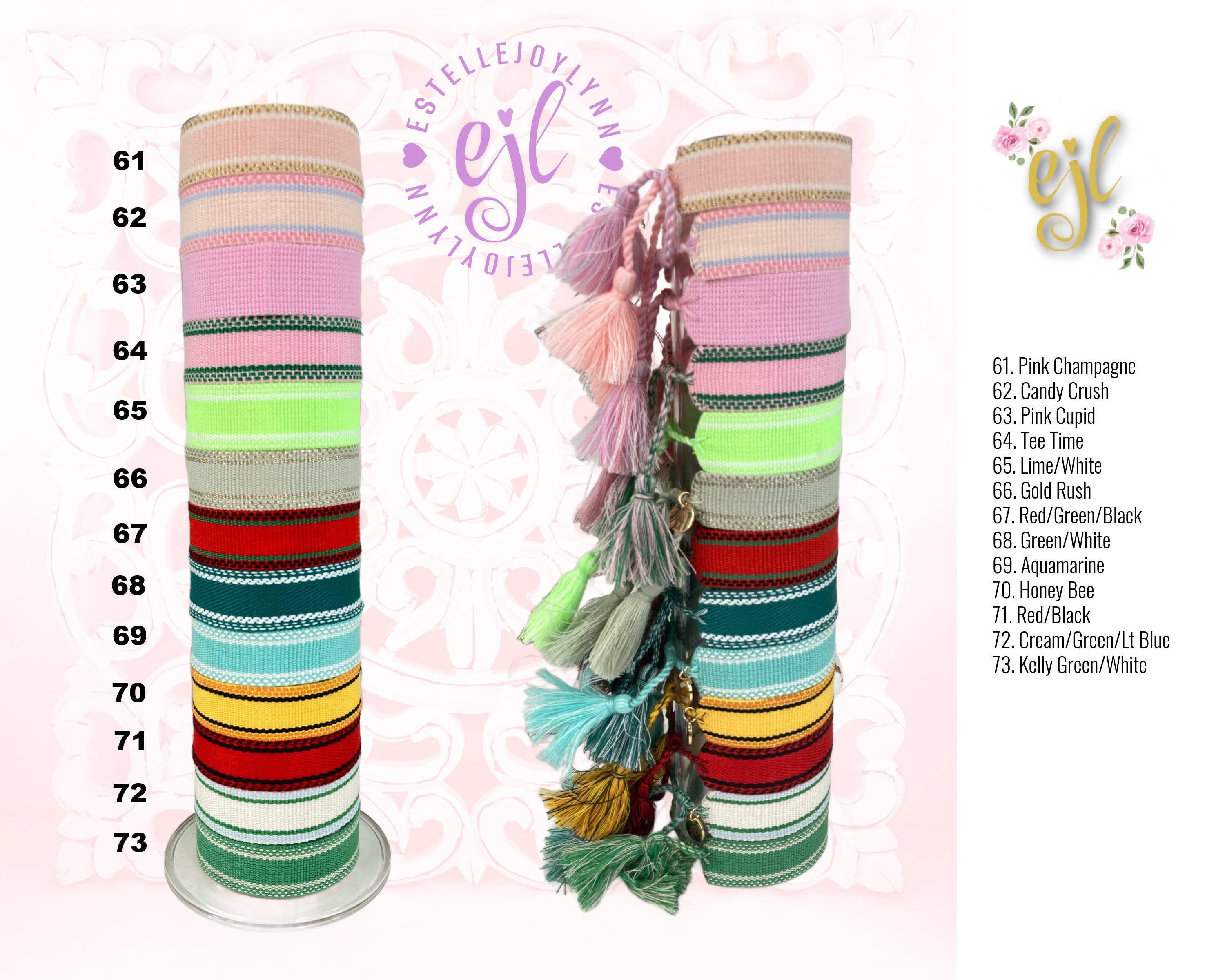 EstelleJoyLynn, LLC - Wholesale Woven/Braided Bracelet - School Spirit Bracelet / College, High School, University 9