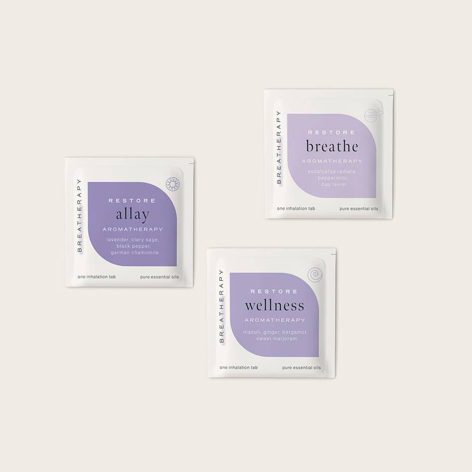 Breatherapy - Wholesale Aromatherapy Inhaler - RESTORE Aromatherapy Inhalation Patches Family7