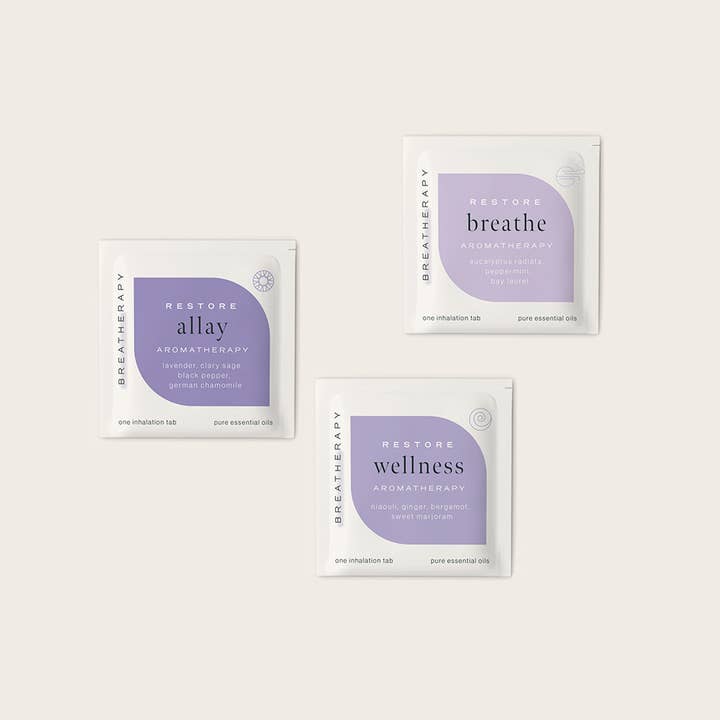 Breatherapy - Wholesale Aromatherapy Inhaler - RESTORE Aromatherapy Inhalation Patches Family7