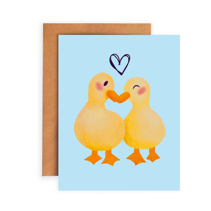 Eendenliefde | Wenskaart voor wholesale door Janine Payne Illustrations