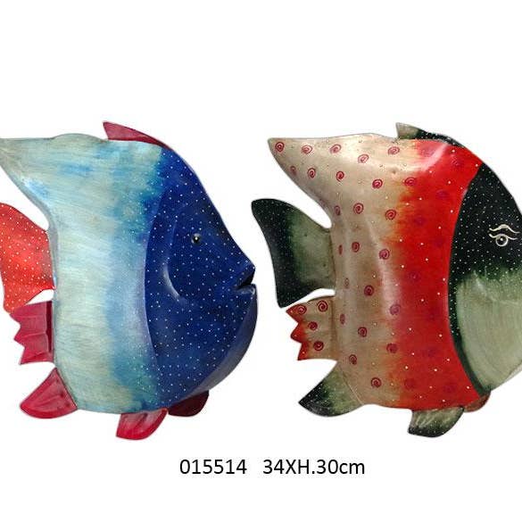 Fisk 'Vattenfall' 34 X 11 X H.30 cm / 2 Stk för wholesale av Faye