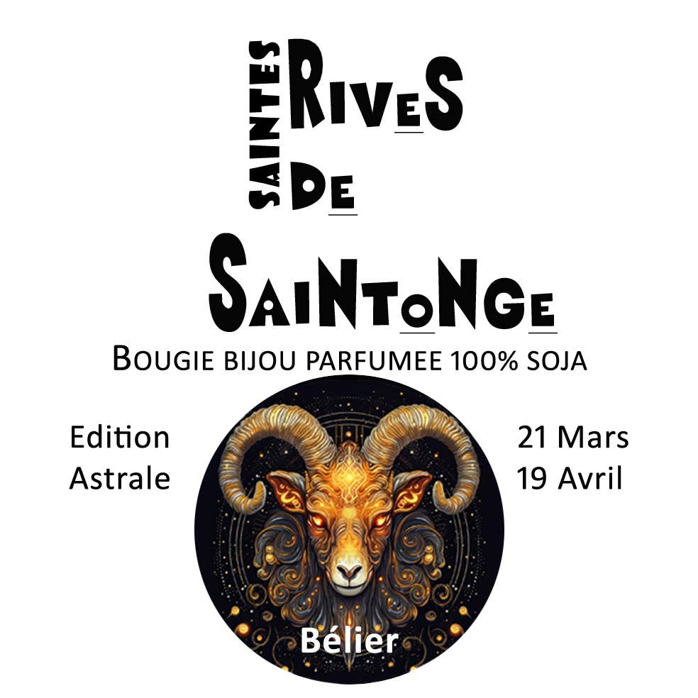 RIVES DE SAINTONGE - Wholesale Travel Candles - Aries Jewellery Astral Candle2