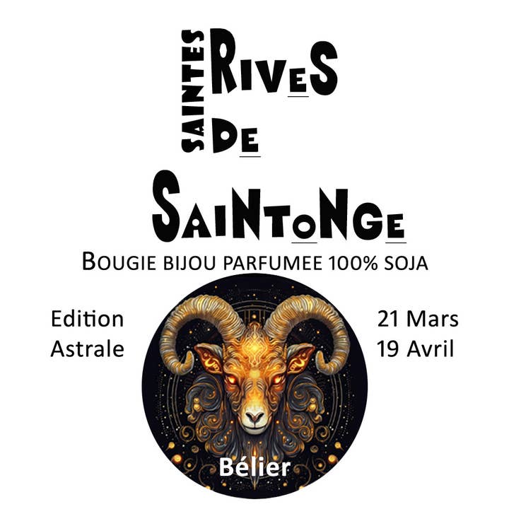 RIVES DE SAINTONGE - Wholesale Travel Candles - Aries Jewellery Astral Candle2