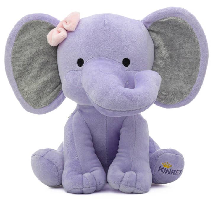 KINREX - Wholesale Stuffed/Plush Toy - Kids & Baby - Purple Elephant Stuffed Animal – Stuff Animal Plush Toy 9"