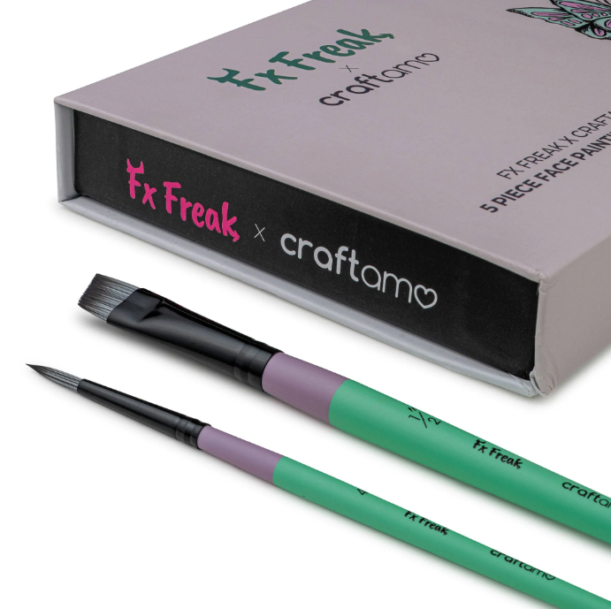 Craftamo - Wholesale Face Paint/Play Makeup - Kids - FX Freak X Craftamo Face Painting Brush Set6