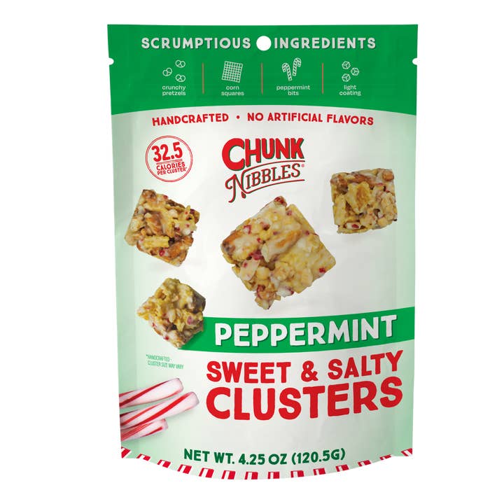 Morceaux de Menthe Poivrée de Fêtes 120g Sachet pour la vente par Chunk Nibbles