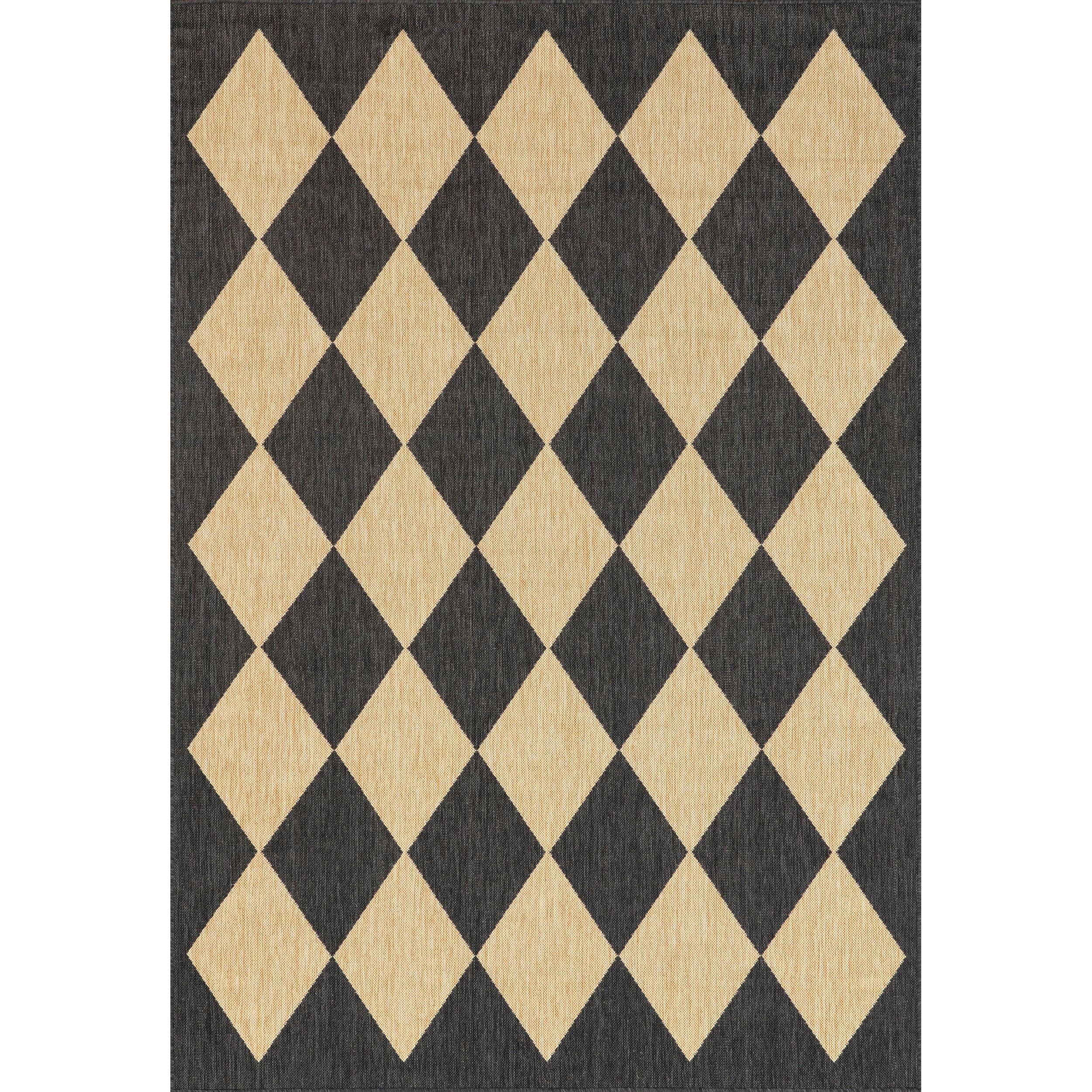 Beige Sabina Diamond Trellis Indoor/Outdoor Area Rug for wholesale on Faire9