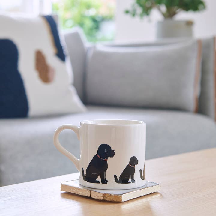 Mischievous Mutts Dog Mug - Cockapoo / Labradoodle (Black) for wholesale by Sweet William Designs