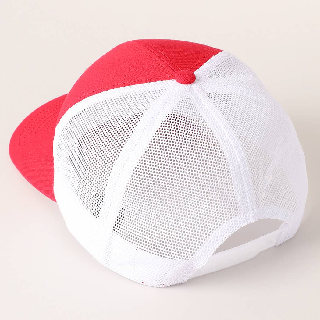 Fashion City - Wholesale Trucker Hat - Unisex - Two Tone Cotton Trucker Hat with Mesh Back51