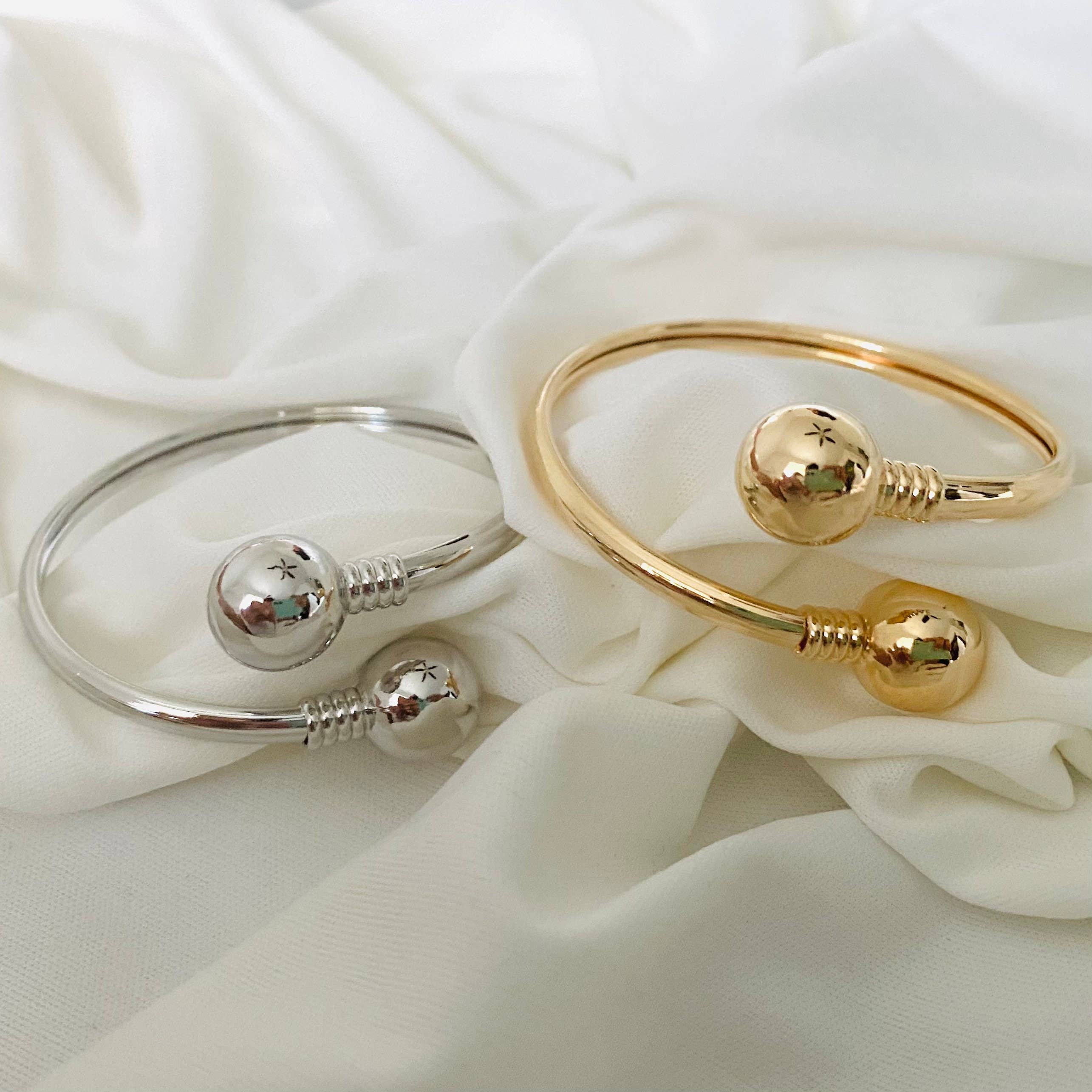 Housegoldjewelry – Engroshandel Manchetarmbånd – Dobbelt bolden armbånd, åben Cuff armbånd, bolden ende Cuff armbånd0