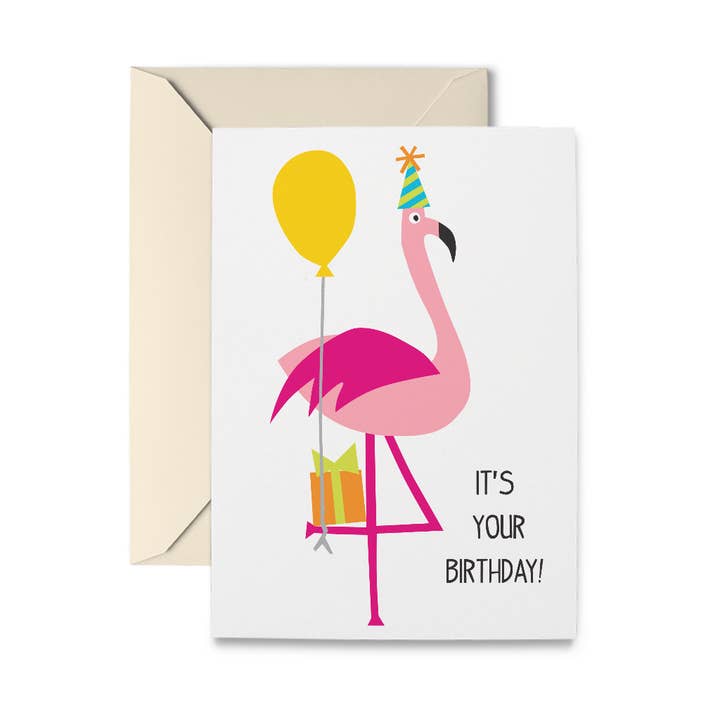 R. Nichols Stationery & Gifts – Engroshandel Fødselsdagskort – fødselsdag Flamingo lykønskningskort