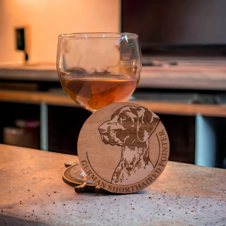 Studio Rima - Wholesale Coasters - Set of 6 German Shorthaired Pointer Coasters 8