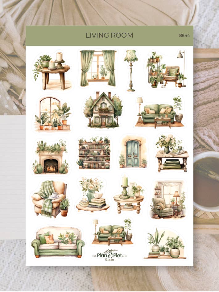 Living room | Stickers for wholesale by Plan & Plot Studio