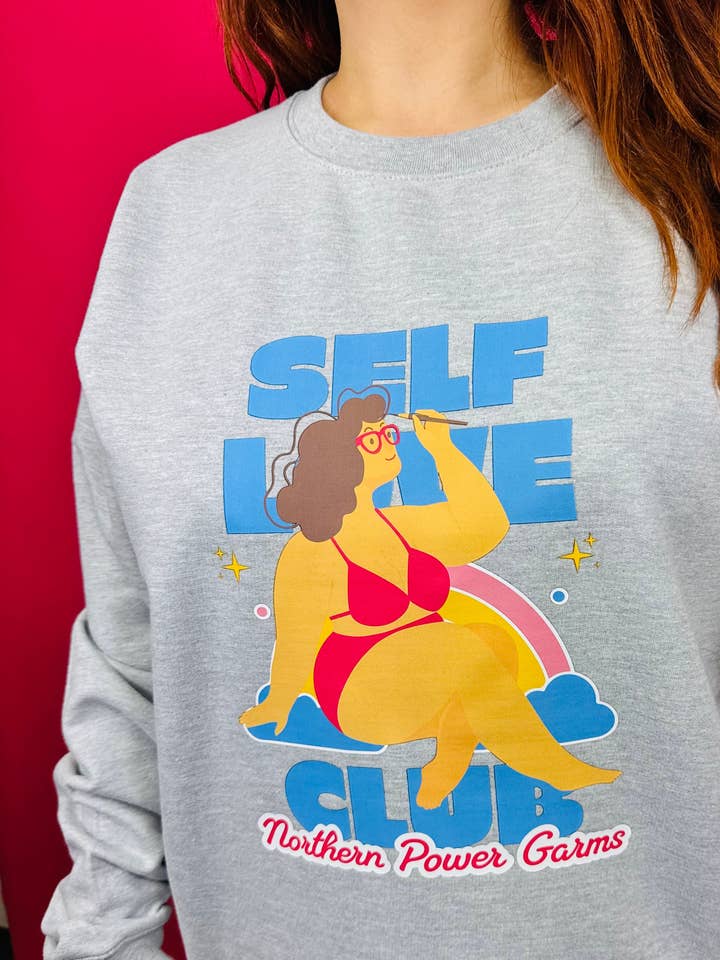 Self Love Club Sweater for wholesale by Northern Power Garms