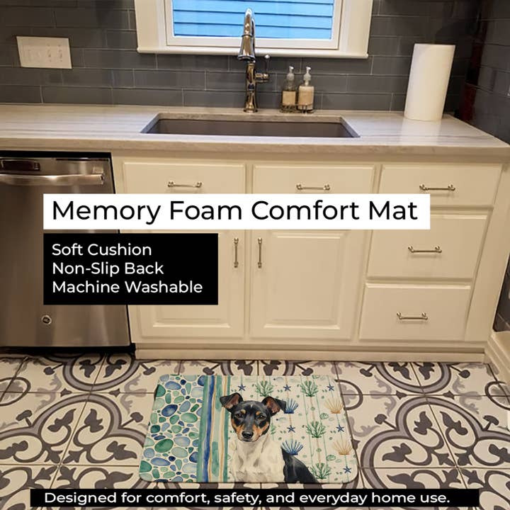 Zwart-witte Rat Terrier Kustzeeglas Keuken of Ba voor wholesale door Caroline's Treasures