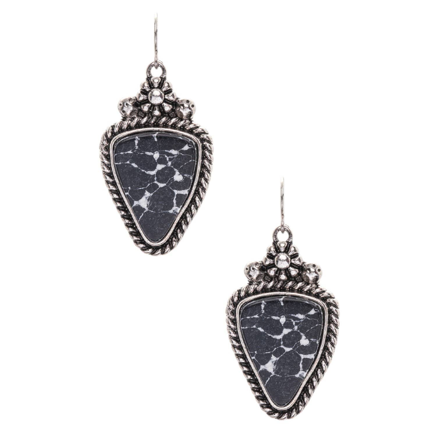 LA Jewelry Plaza - Wholesale Charm/Dangle Bracelet - Western Stone Drop Earrings0