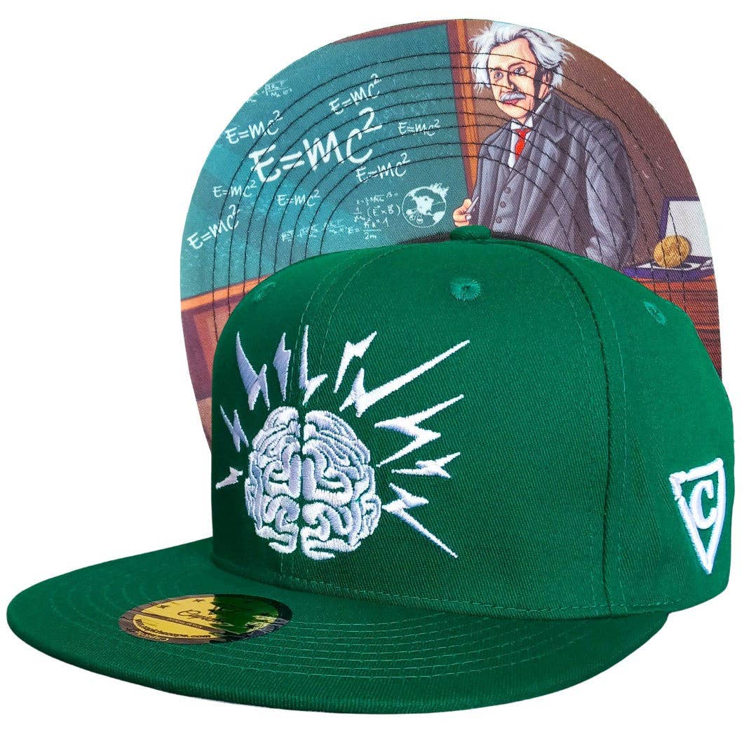 Capiche – Großhandel Flat Brim Cap – Herren – Einstein Snapback - Grün0