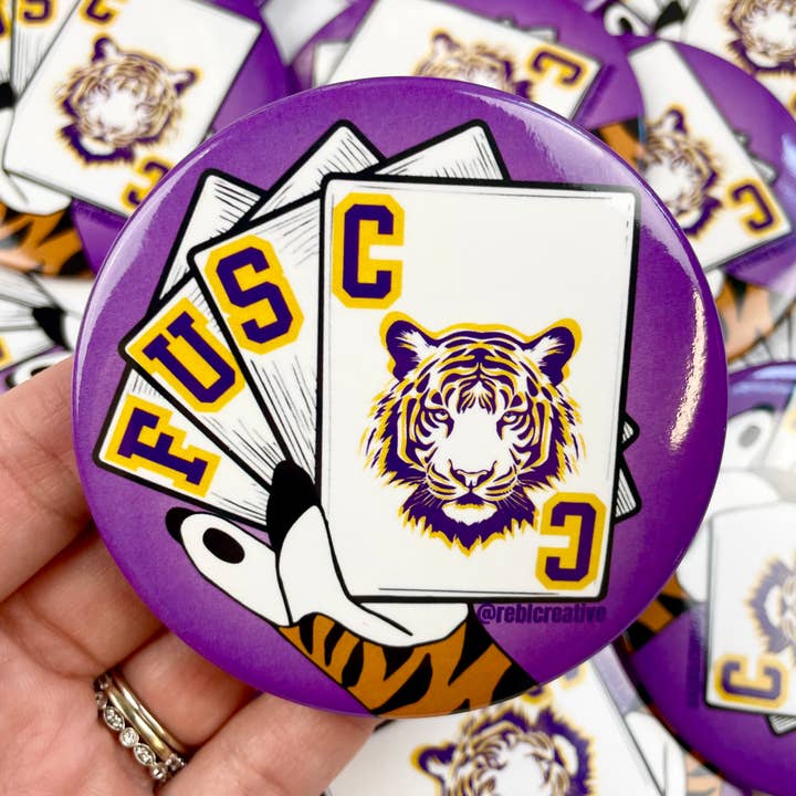 Vegas Mike’s Way - FUSC - Game Day Button for wholesale by REBL Creative