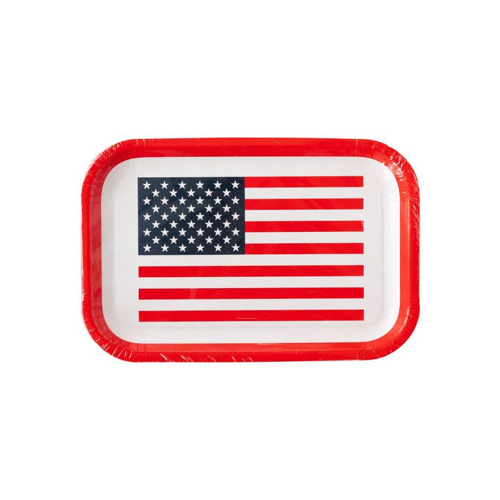 PLTS365A-MME - Flag Shaped Paper Plate for wholesale by My Mind’s Eye