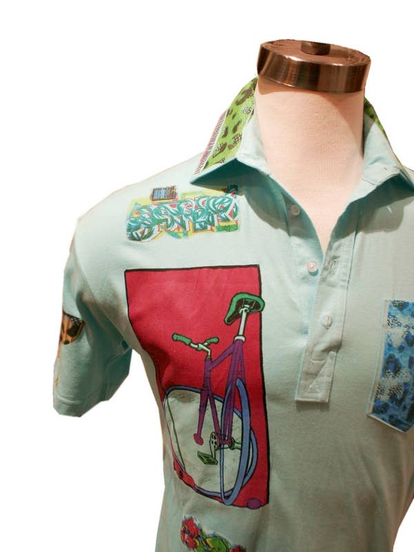 Bike Polo Pocket Tee for wholesale by Tristan and Hannah