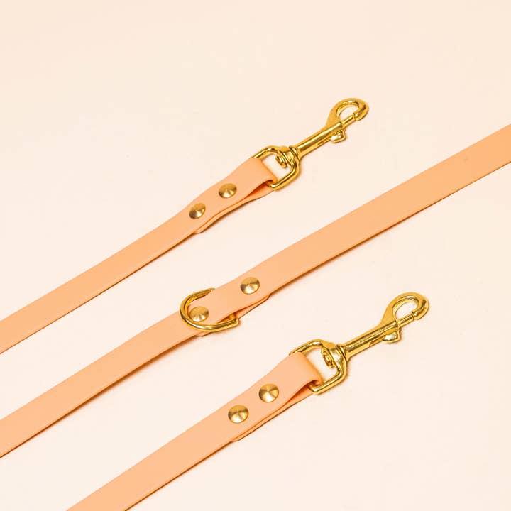 Multi-position leash - Apricot for wholesale by Fidèle Paris