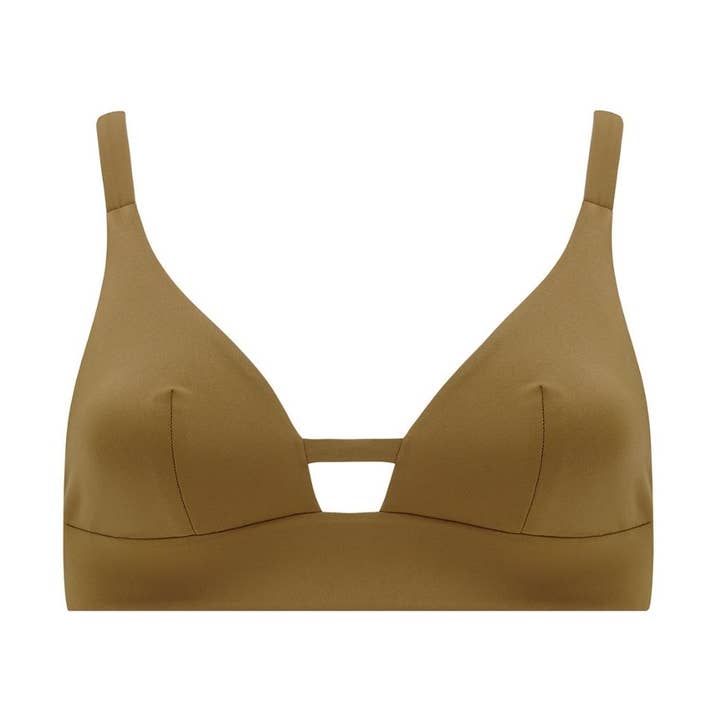 O Bikini Bra 'Abella' em ervas marinhas brancas reversíveis (Copy) por atacado de Revivre