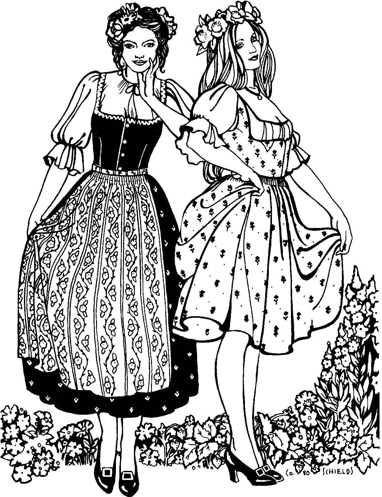 Folkwear - Wholesale Dress - Women's - 123 Austrian Dirndl - Sewing Pattern1
