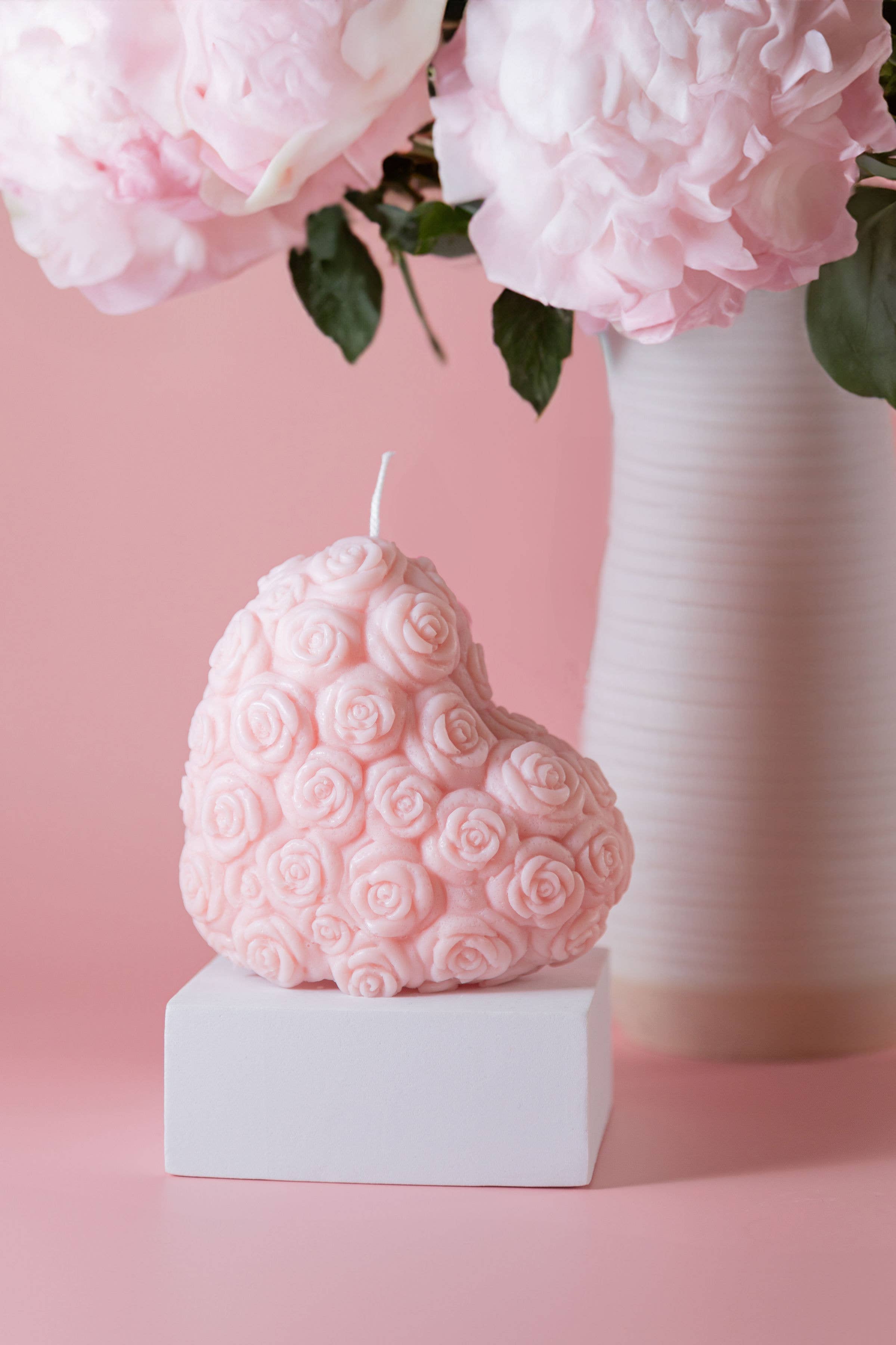 Ritual Spirit ltd - Wholesale Novelty Candle - Large Rose Heart Soy Wax Candle2