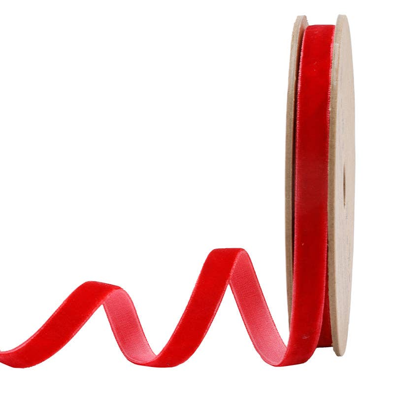 LA Ribbons Wholesale - Venta al por mayor Cintas - Envoltorio de regalos - 17 Colores | Cinta de Terciopelo de 3/8" | Rollo de 10 Yardas12