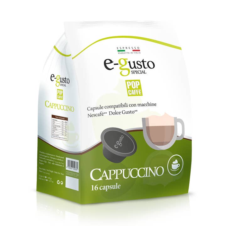 E-GUSTO DRINKS - CAPPUCCINO
100% made in Italy for wholesale by POP CAFFE'