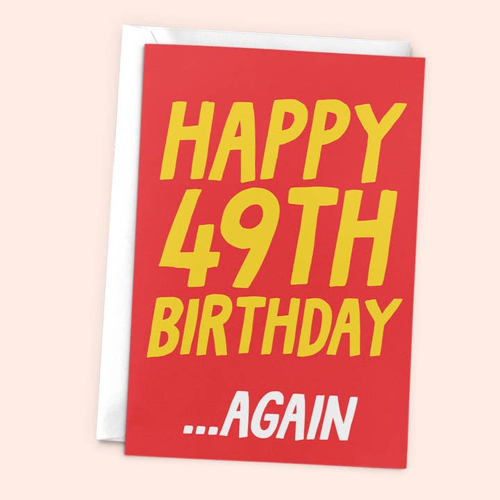 Funny 50th Birthday Card - Joke Milestone Card - Fifty Card for wholesale by Studio Doodles