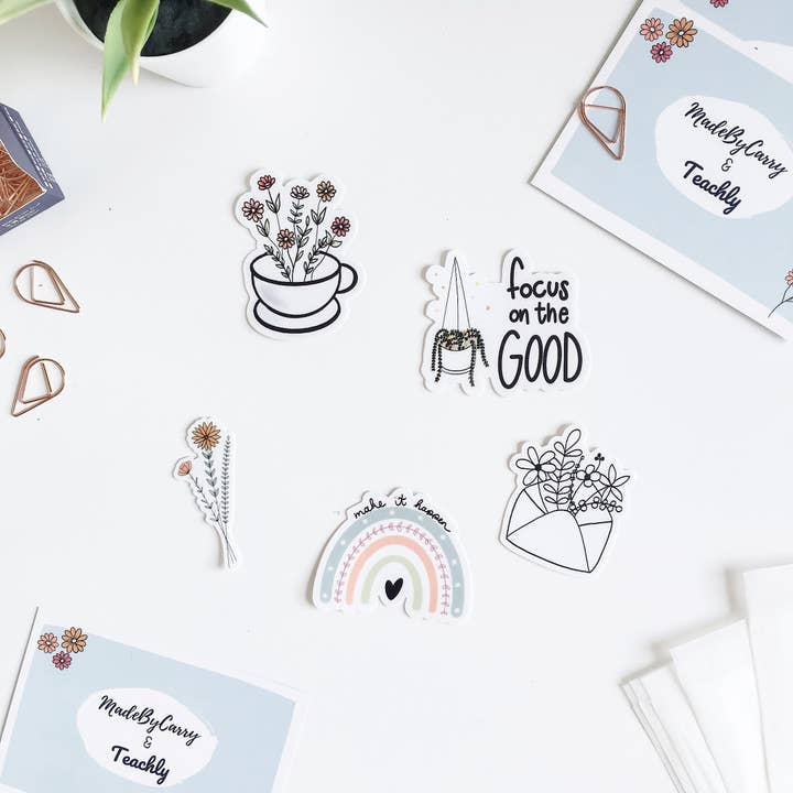 Bloom sticker set for wholesale by Teachly