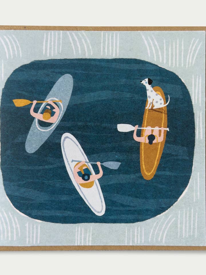 Cartão de Saudações de Paddleboarding por atacado de Oldfield Design Co