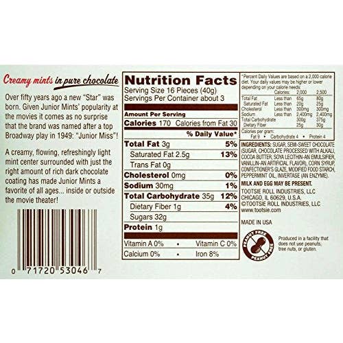 I Got Your Candy - Wholesale Chocolate Covered Sweets - Junior Mints 1.84oz - 24ct3