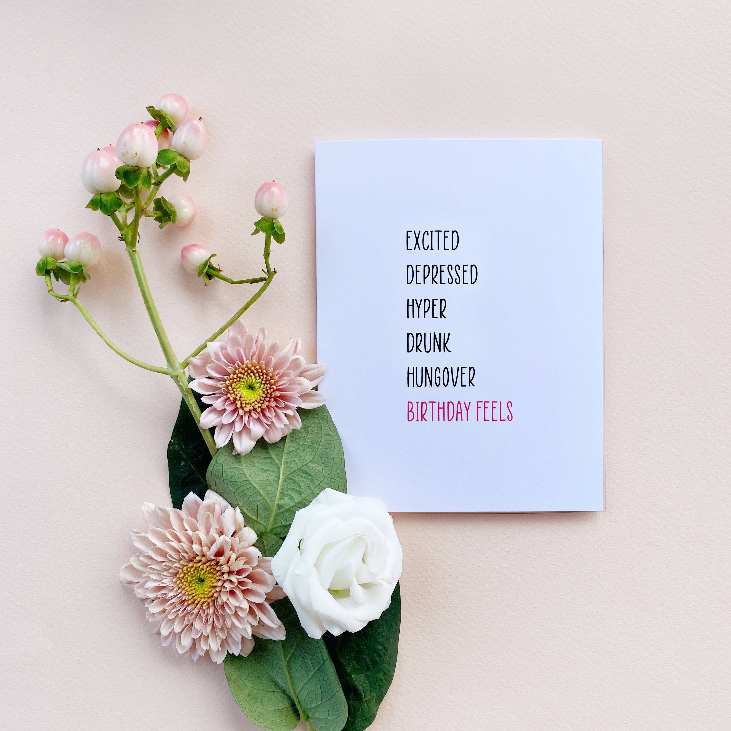 Stevie + Bean Paperie - Venta al por mayor Tarjetas de cumpleaños - Tarjeta de felicitación de cumpleaños con resaca, diseño de hiper borracho1